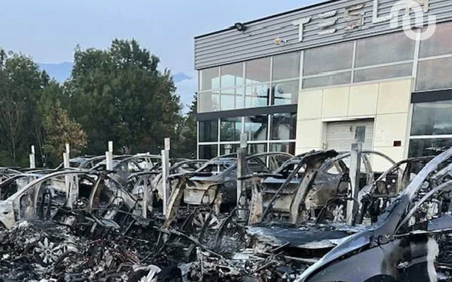 Tesla fire